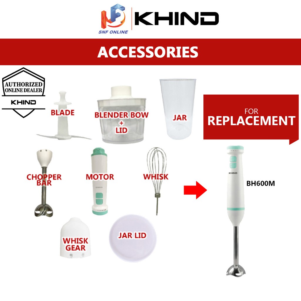 Khind Hand Blender ACCESSORIES BH600M Shopee Malaysia
