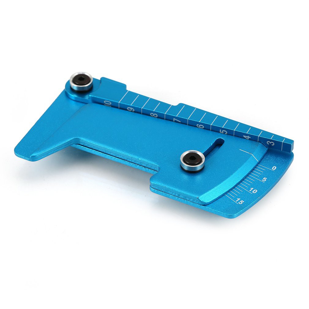 Foldable Alloy Adjustable Ruler Gauge Measure RC Car Height Wheel Rim