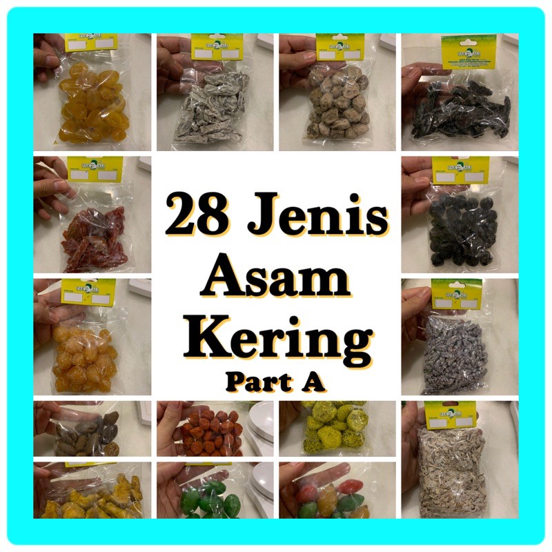 28 Jenis Asam Kering  80 100G PART A Shopee Malaysia