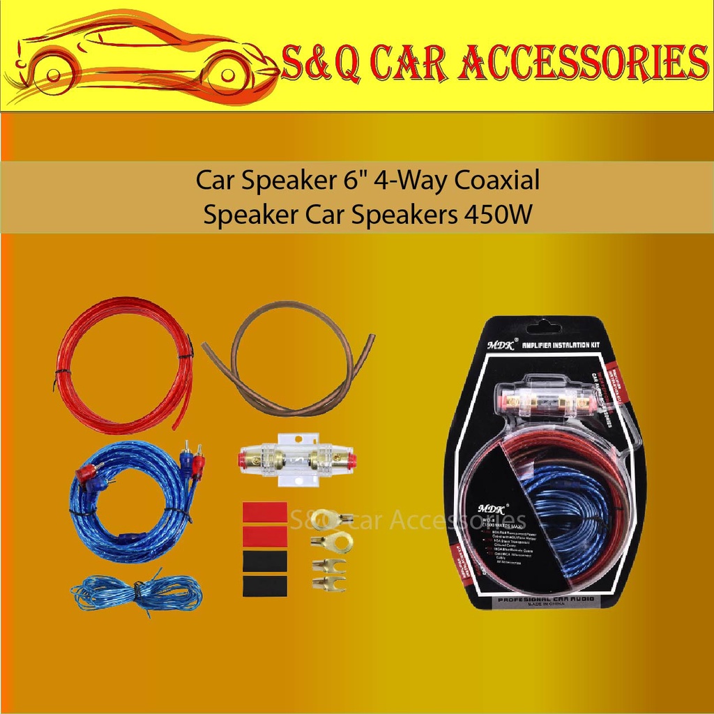 MDK Car Audio Subwoofer Amplifier AMP Wiring Fuse Holder Wire Cable Kit