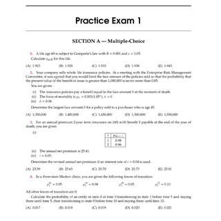 Official ASM Practice Test