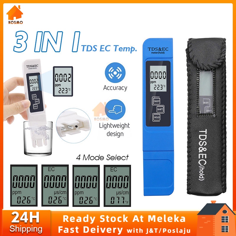 TDS Meter EC Tester Conductivity Meter Water Quality Tester With