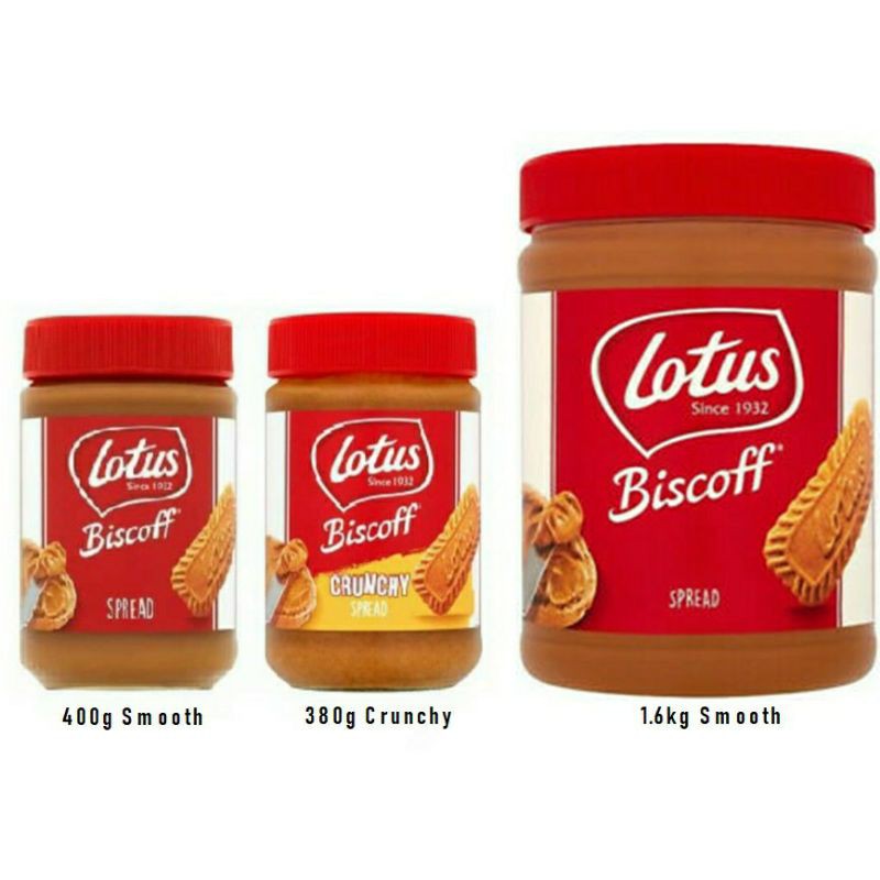 Lotus biscoff smooth/spread/speculoos 400gm crunchy spread 400g, lotus ...