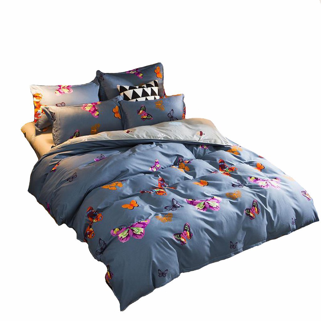 4pcs Super Single Bed Premium Comforter Cover Flat Sheet ...