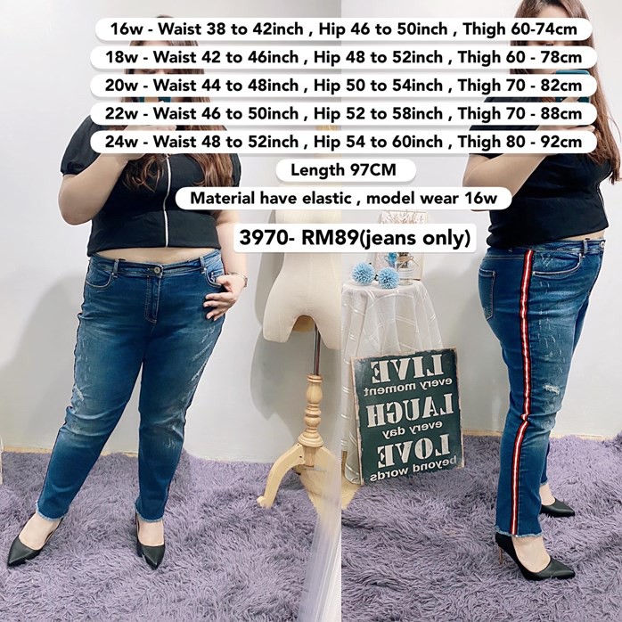 52 inch waist jeans