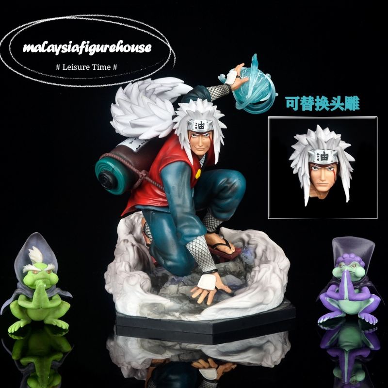 Ready Stock cm Naruto Jiraiya Fairly Mode High Quality Copy Resin Gk Figure Statue Model 火影忍者自来也传说三忍港版手办模型 Shopee Malaysia