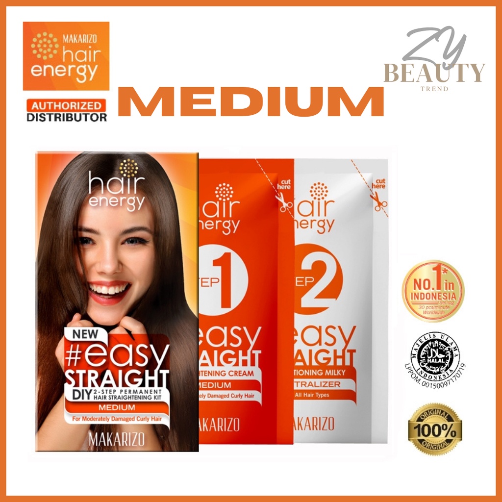 Makarizo Easy Straight Diy 2 Step Medium Shopee Malaysia 