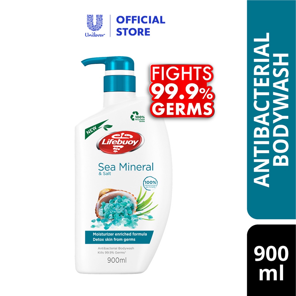 Lifebuoy Antibacterial Shower Gel Sea Salt (900ml) Shopee Malaysia