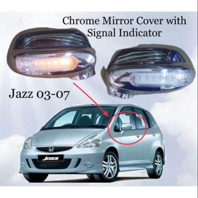 Honda Jazz Side mirror cover chrome Shopee Malaysia