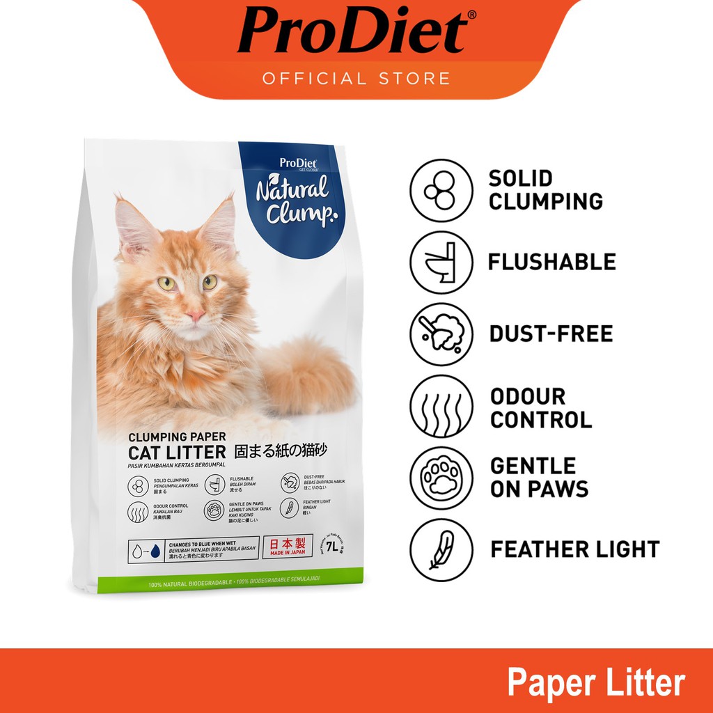 ProDiet Natural Clump Paper Litter (7L) Shopee Malaysia