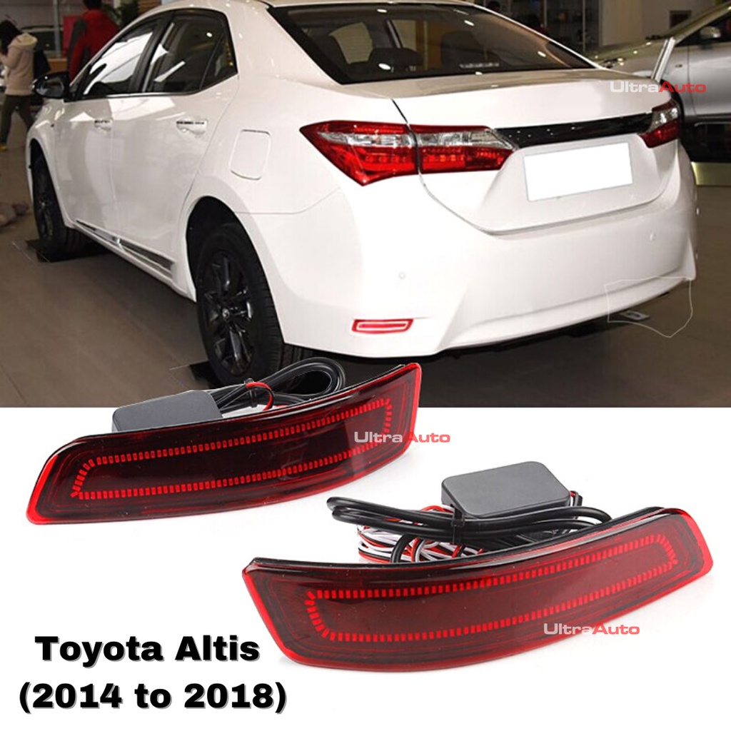 Toyota Corolla Altis 2014 to 2018 LED Rear Reflector Bumper Light Brake