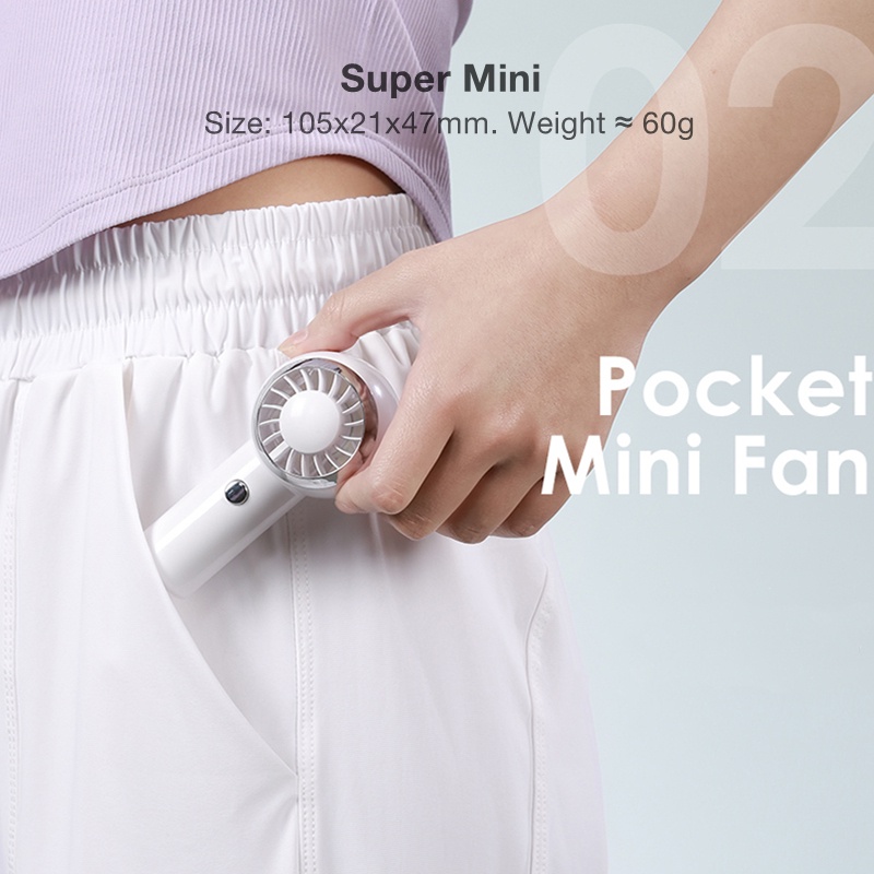Purpose Must 【Fast Delivery】Mini Fan Turbo Handheld Chargeable USB 3 Speed Super Wind Portable Small Lanyard Prem... - Image 4