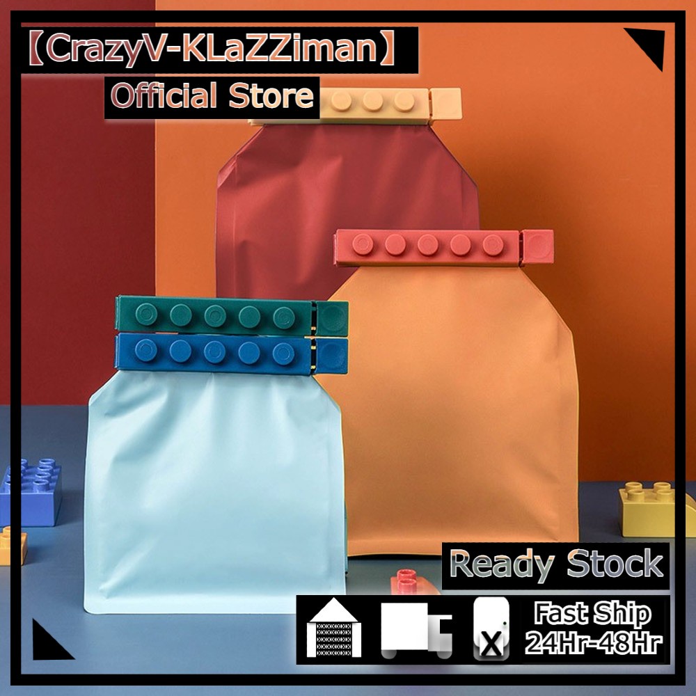 Lego Design Food Sealing Clip 1 Pack 4pcs For Food Plastic Bag Sealing