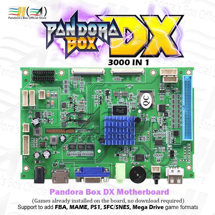 2021 Pandora Box DX 3000 in 1 wooden mini arcade bartop 10 inches dual  screen User self-installation can 3P 4P game save | Shopee Malaysia