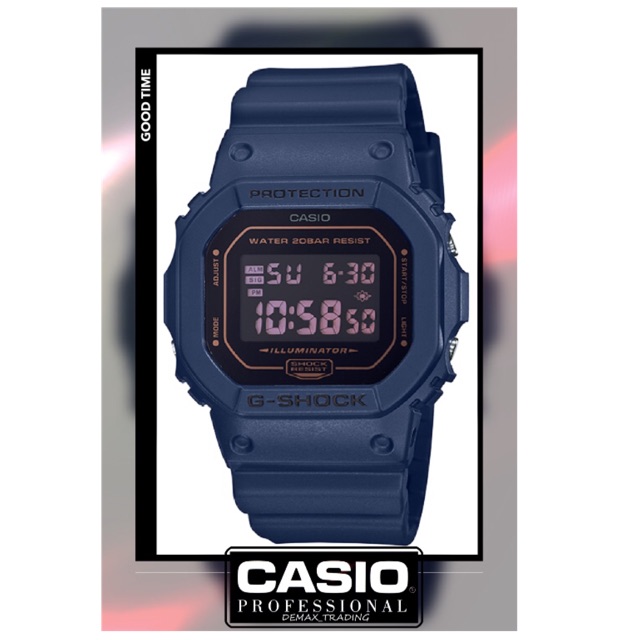 g shock watches navy blue