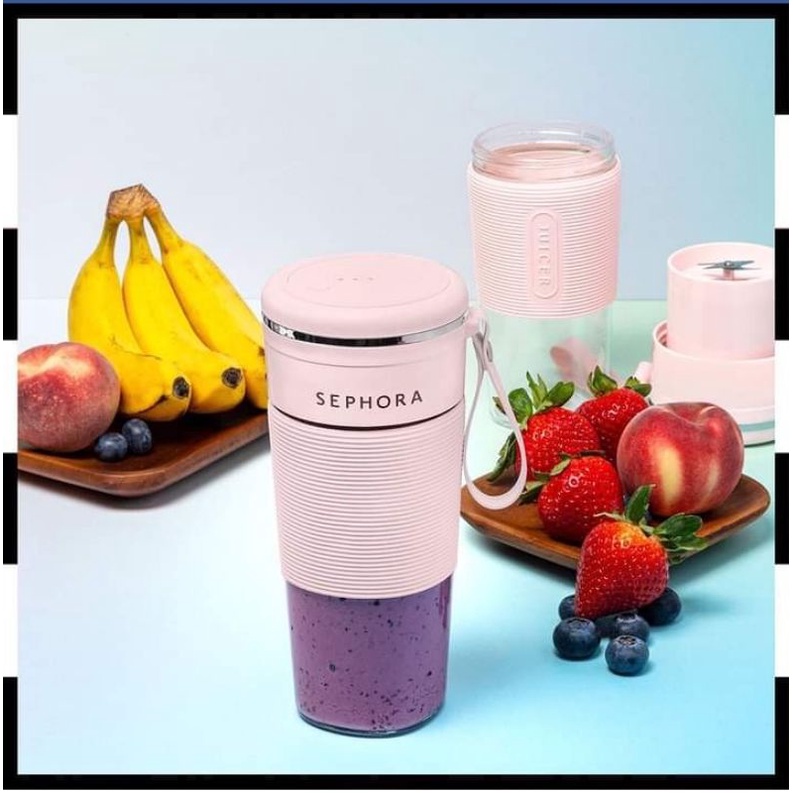 (Exclusive Limited Edition Pink Cover) SEPHORA Sephora Portable Juice Blender