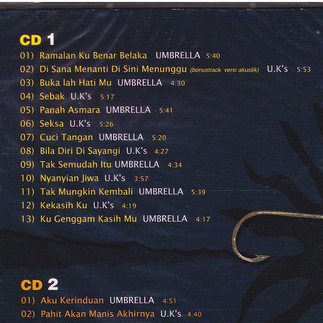 Ukays U K S Umbrella Koleksi 26 Lagu Lagu Hits Terunggul 2cd Shopee Malaysia