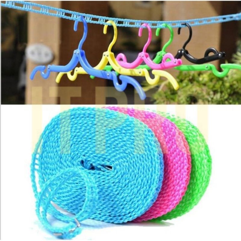 5 Meter Clotheslines Clothes Dryer Outdoor Windbreak Nonslip Cloth