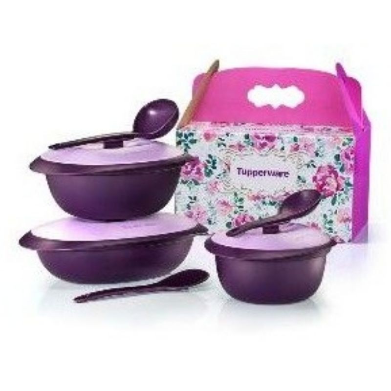 Tupperware Purple Royale Serveware Set