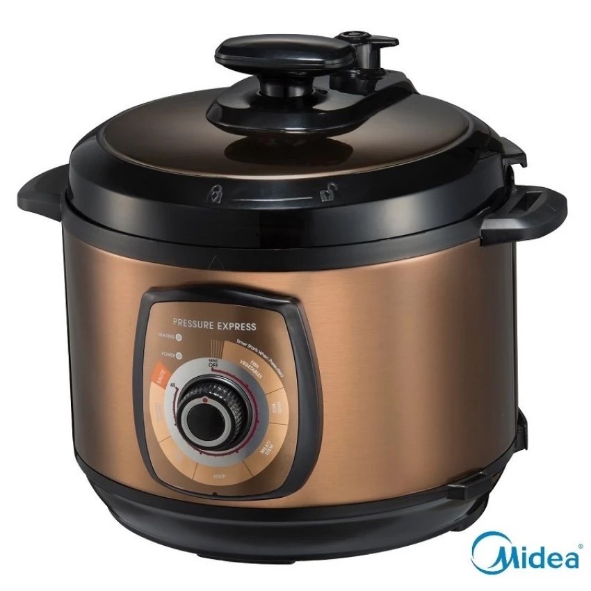 Midea Pressure Cooker (5.0L) Dual Inner Pot Pressure Indicator Showing  Pressure Periuk Tekanan, Periuk Nasi Masak Sup