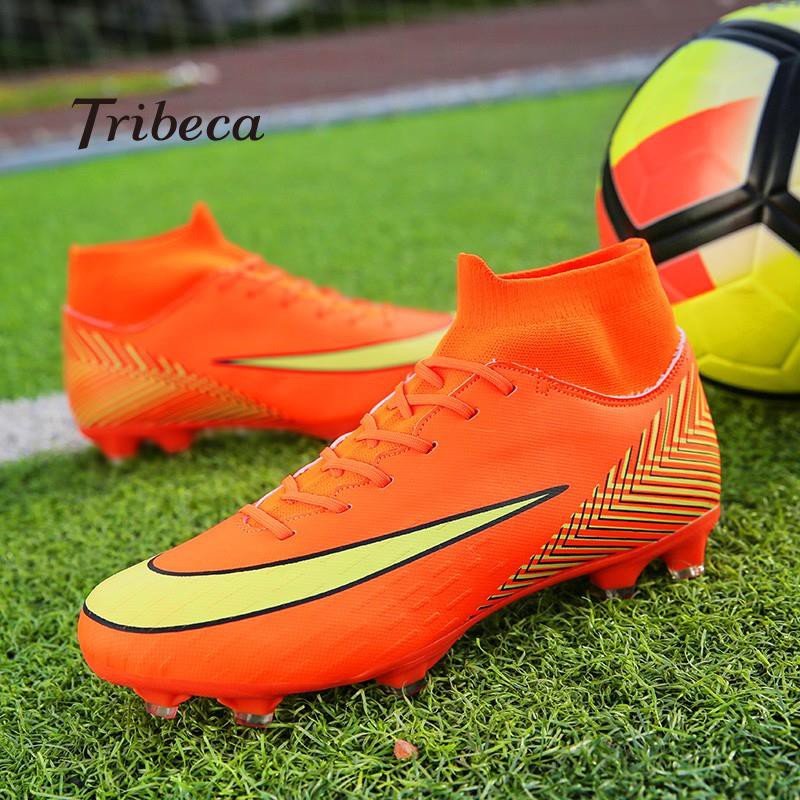 Men Soccer Shoes Cr7 Lightweight And Comfortable Football Cleats
