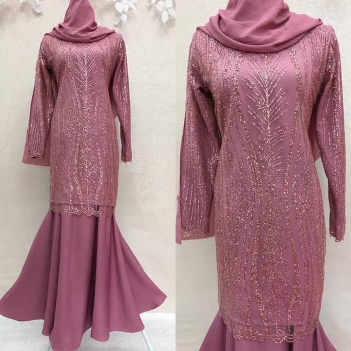  BAJU  KURUNG MODEN PINK  BELACAN Shopee Malaysia