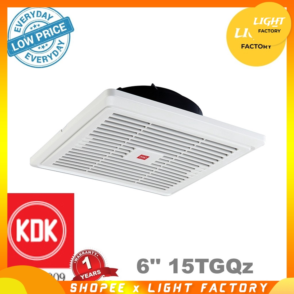 KDK 15TGQ / KDK 6'' 15TGQZ Ceiling Ventilation Fan ...