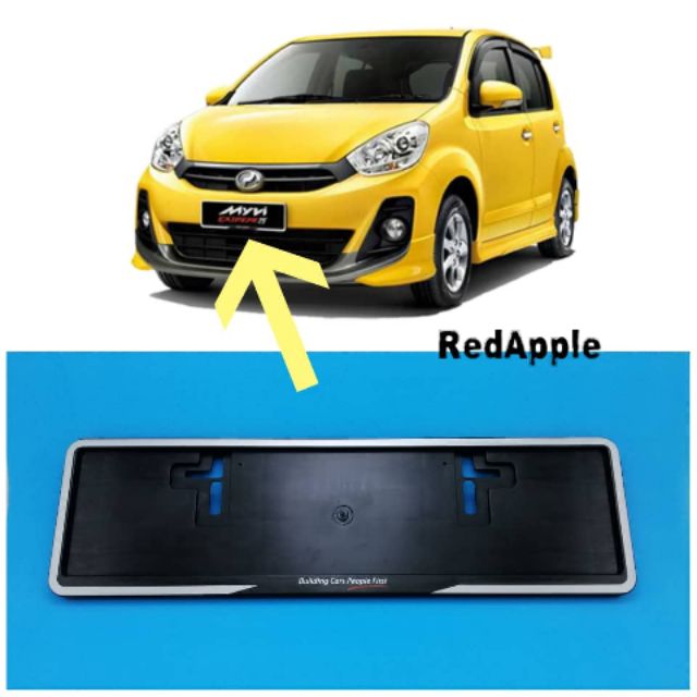 {ORIGINAL SIZE FREE 2PCS SCREW} Perodua Myvi 201114 Number Plate Cover