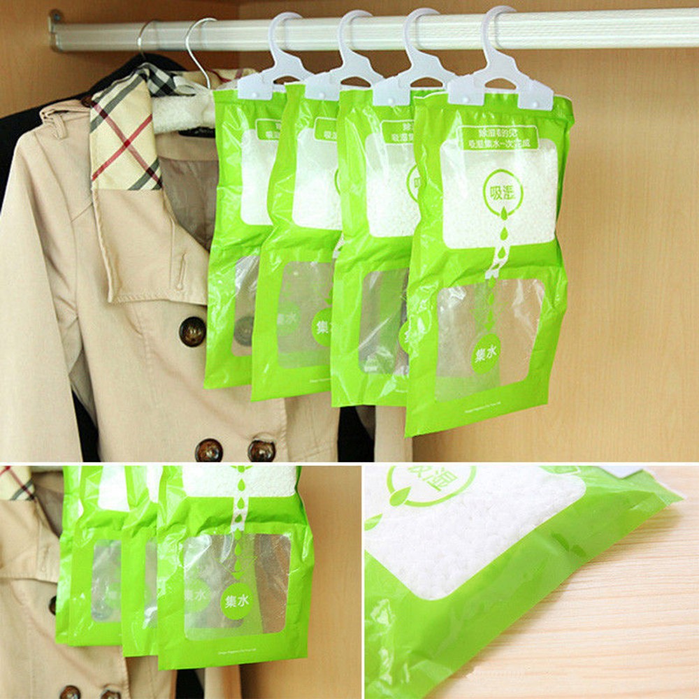 Heating Cooling Air 1pc 100g Hanging Wardrobe Dehumidifier Bag