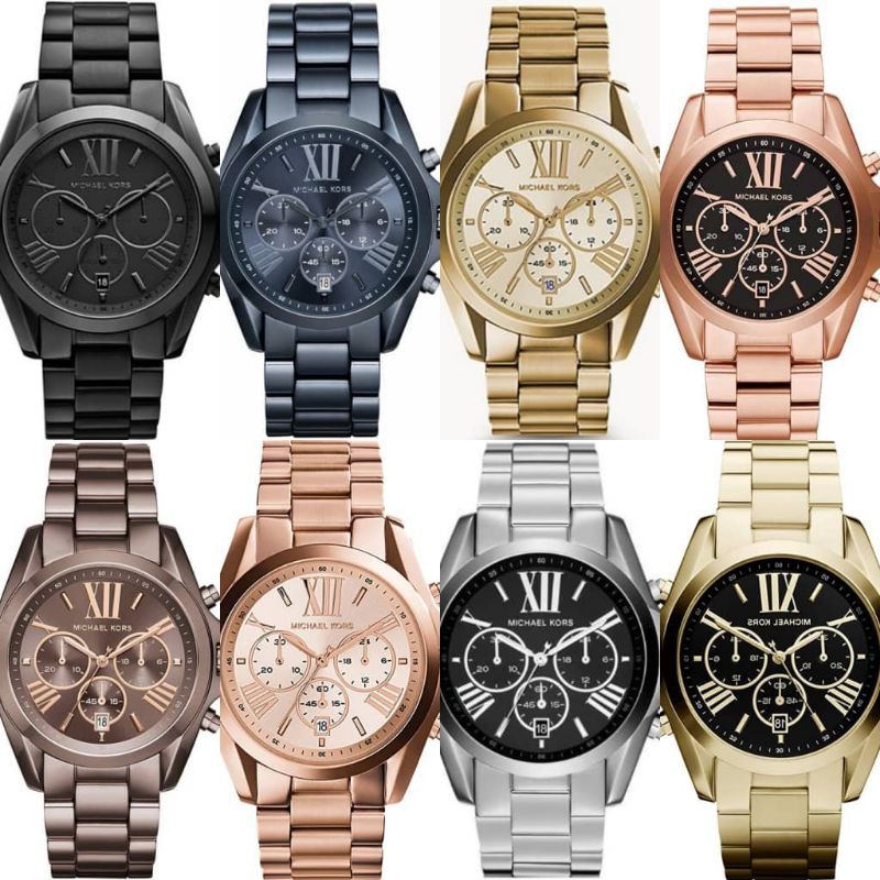 Authentic Michael Kors Bradshaw Unisex Men's and Women's MK6248 MK5550  MK5854 MK5705 MK6247 MK5605 MK5503 MK5739 MK5628 | Shopee Malaysia