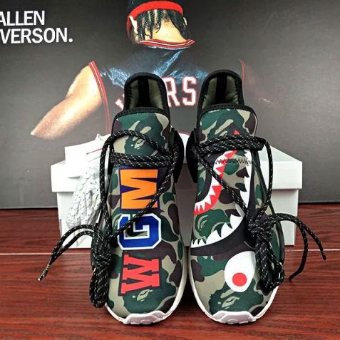 Pharrell Williams Adidas NMD Human Race X Bape | Shopee Malaysia