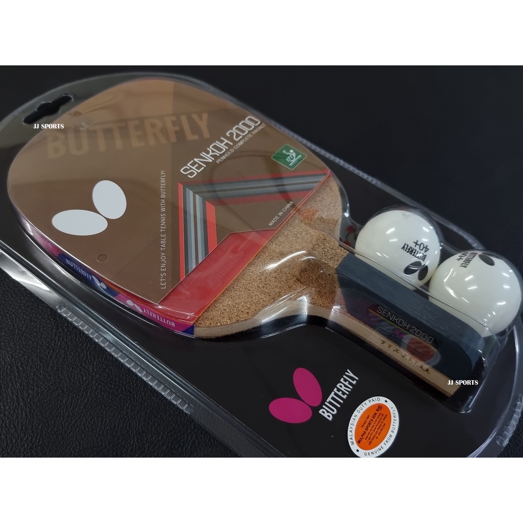 Butterfly SENKOH 2000 Penhold Table Tennis Racket Ping Pong Bat w