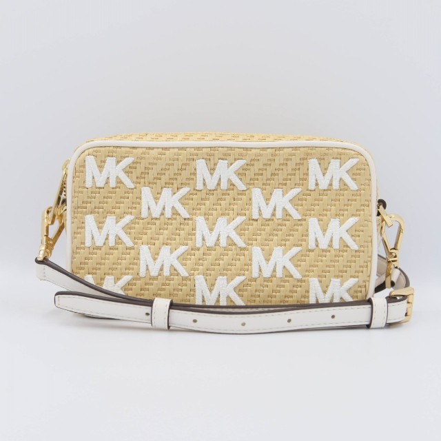 Michael Kors Straw Python Capsule 35T0GWQC1W Kenly Small Camera Crossbody  Bag In Optic White | Shopee Malaysia