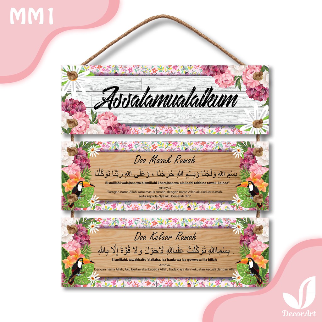 Decor Art Home Wall Hanging Hangings Welcome Assalamualaikum Shabby Prayer  Entrance Home-MM25