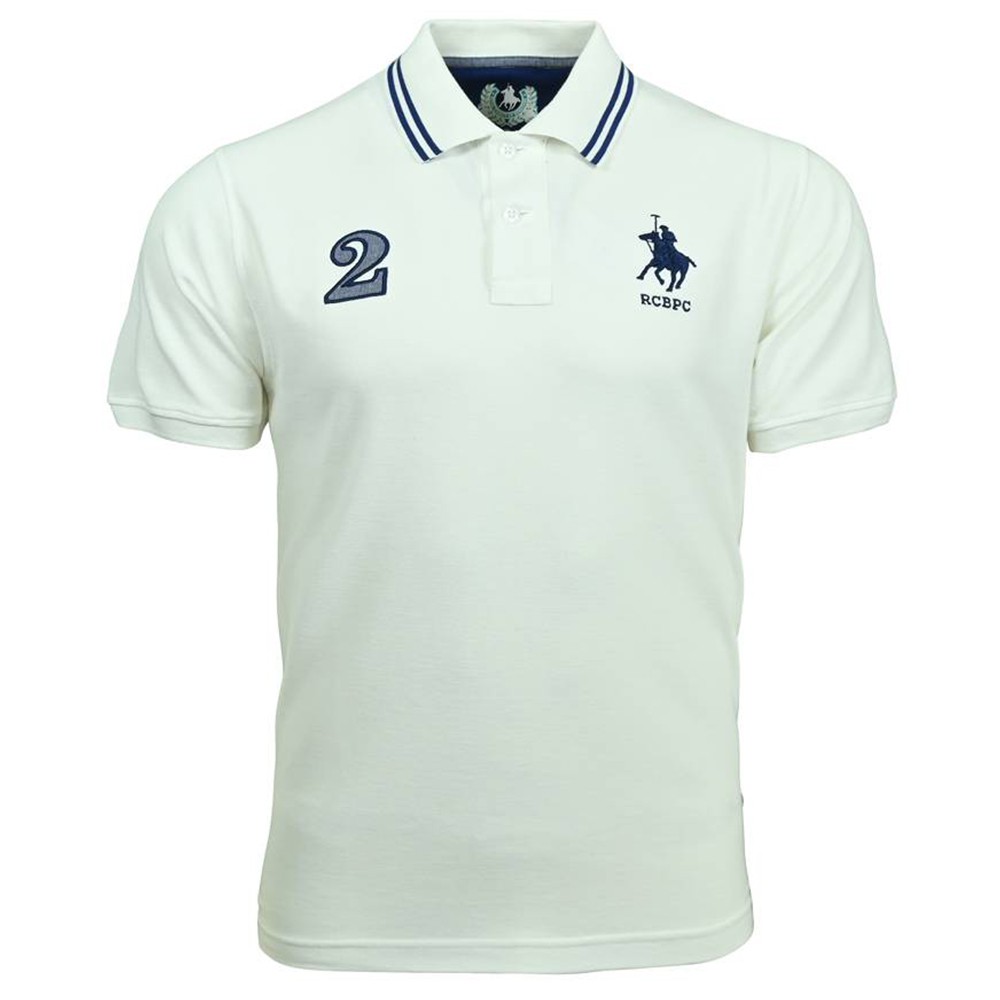 RCB POLO CLUB MEN WHITE NUMBER 2 POLO TEE RMTS11133-50 OOP | Shopee ...