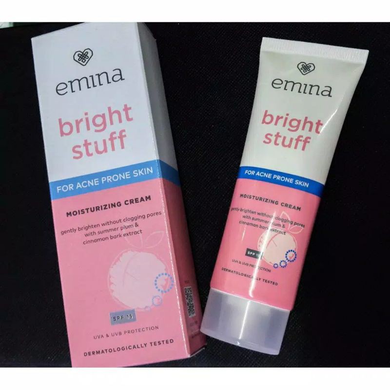 Emina Bright Stuff For Acne Prone Skin Moisturizing Cream 20ml Shopee