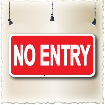 NO ENTRY PP SIGN BOARD 100X200MM, WE ACCEPT CUSTOM-MAKE ORDER | Shopee ...