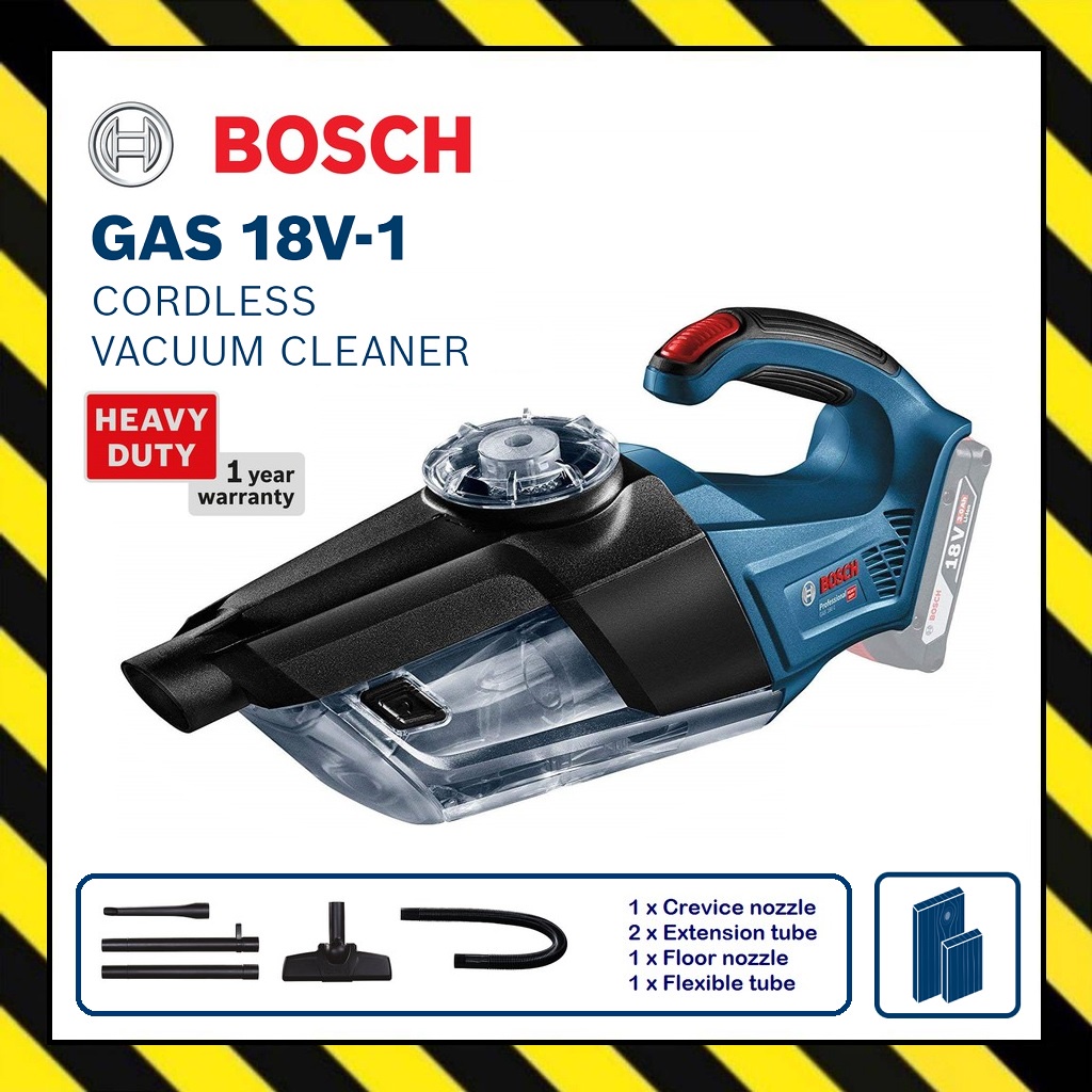 BOSCH GAS 18V-1 Cordless Vacuum Cleaner (SOLO) / Vakum GAS 18V1 ...