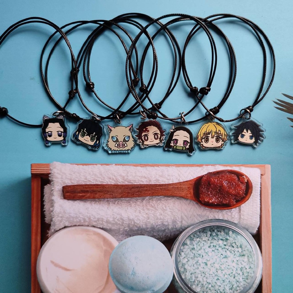 GANTUNGAN Kimetsu no Yaiba Single Charm anime Bracelet - Single Charm ...