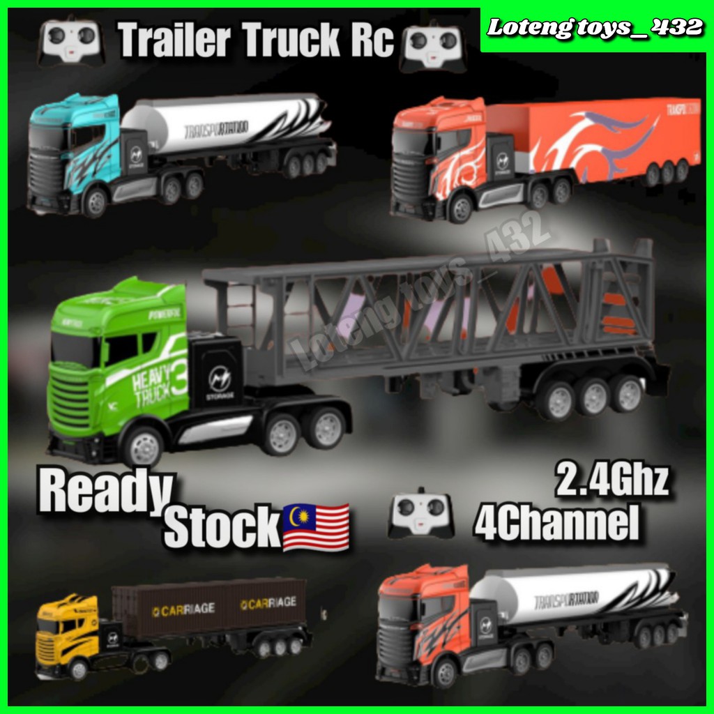Buy Lt59 Toys Kids Rc Truck Trailer Tanker Lori Power Transportation 2 4g Remote Control Kontena Lori Minyak Seetracker Malaysia