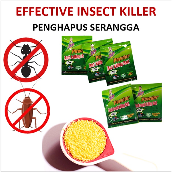 Ant Cockroach Killer Powder Killing Bait Racun Ubat Semut Serbuk