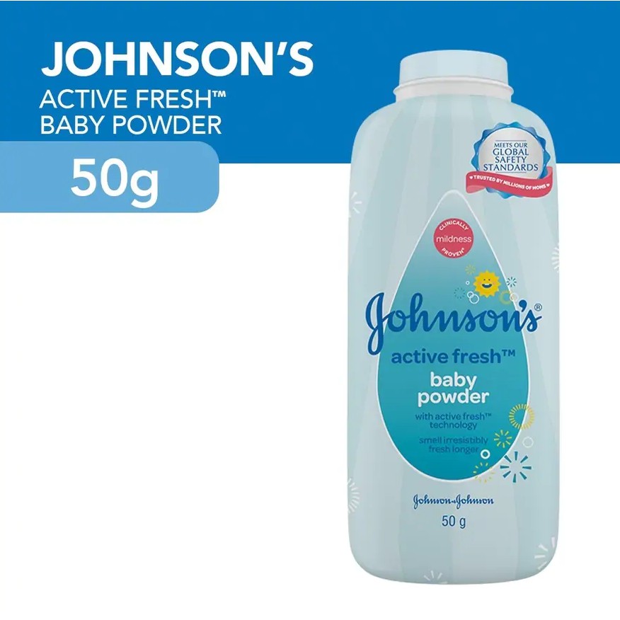 Johnson's Baby Powder ACTIVE FRESH (100g / 300g) Shopee Malaysia