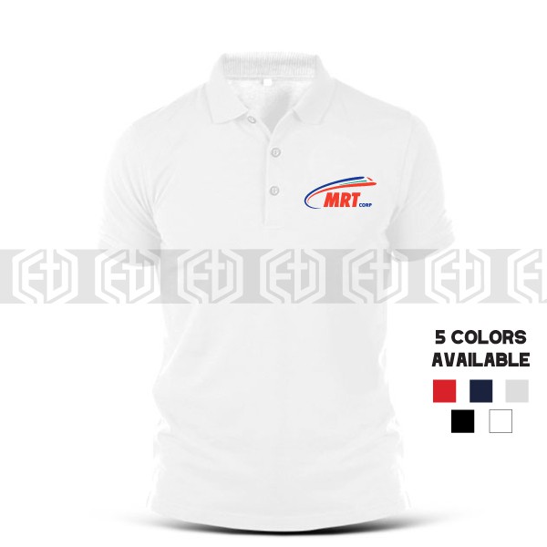 MRT Corp / Transport / Company Corporate / Embroidery / Uniform / Seragam / Event Baju Polo T Shirt Shirts Pakaian Tee