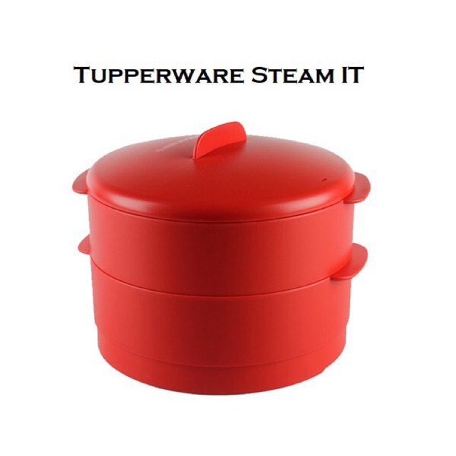 Tupperware 2-tier Steam It Double Layer Steamer Food Safe