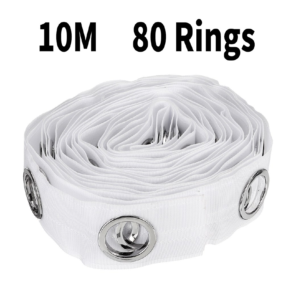 10m 80 Rings Eyelet Curtain Tape Curtains Liner Accessories Sewing