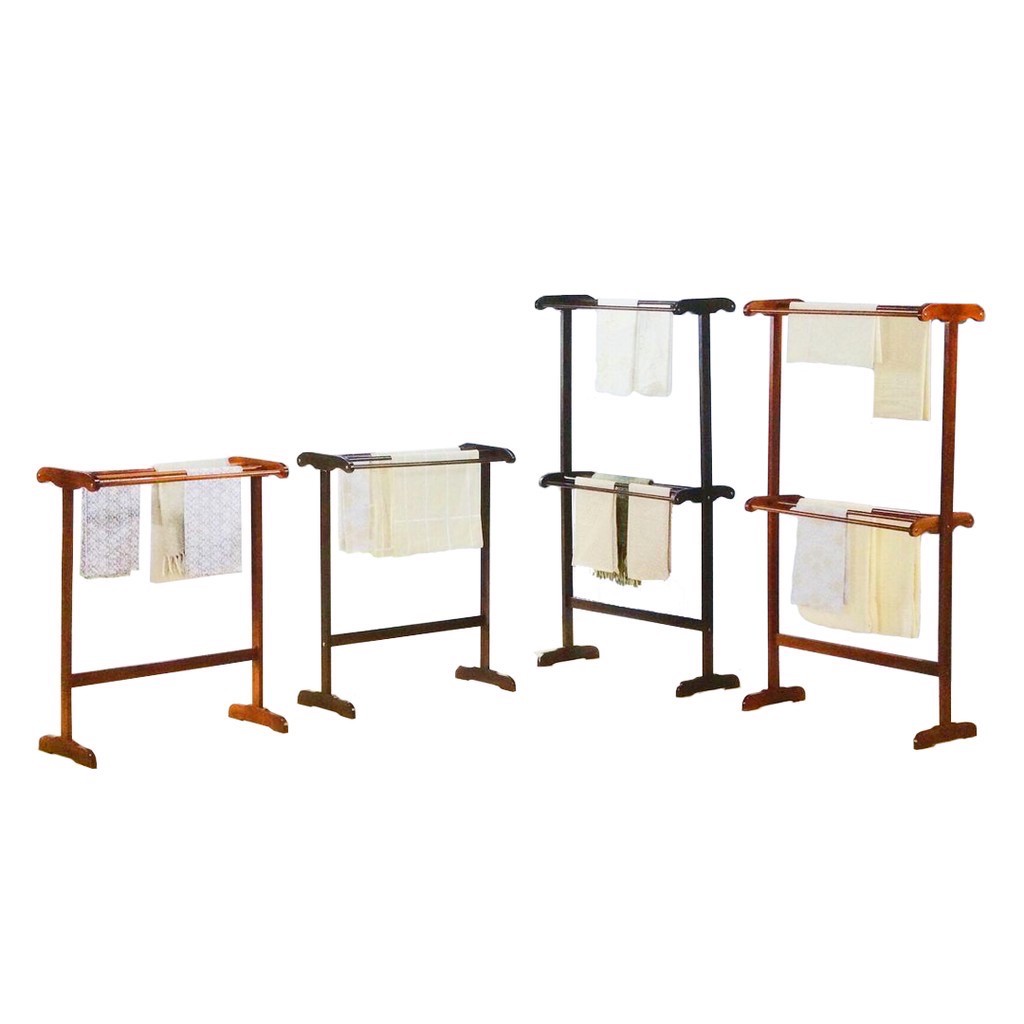 CLASSIC Wooden Towel Hanger Stand Rack Drying Clothes CLASSIC Wooden Towel Hanger Stand Rack Drying Clothes
