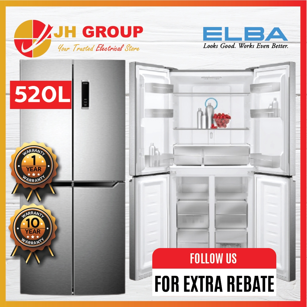 Elba Italy Multi Door Fridge 4Door Refrigerator (520 L) EmrG5244D(Sv