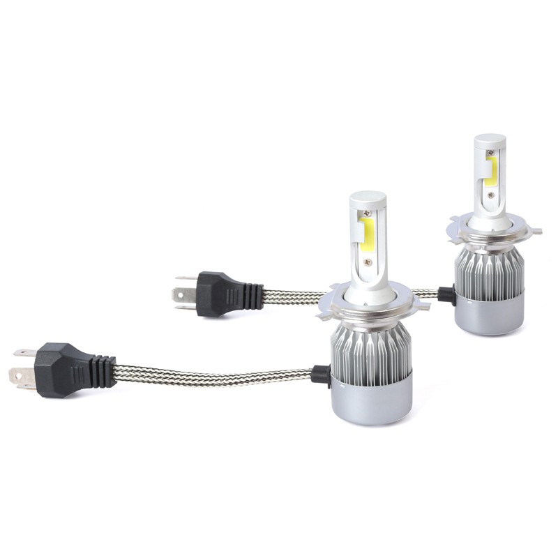 Must Versatile New 2pcs C6 LED Car Headlight Kit COB H4 36W 7600LM White Light Bulbs Have Reliable - Image 5