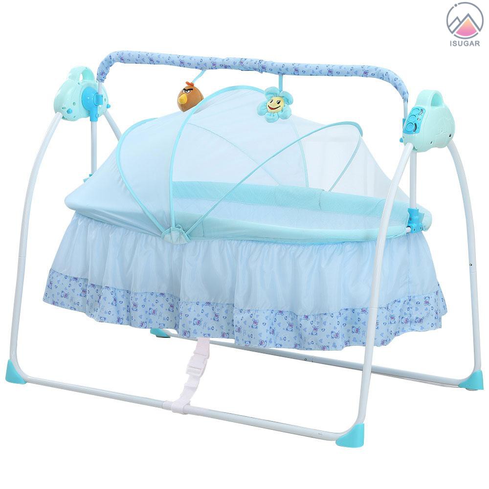 baby blue bassinet