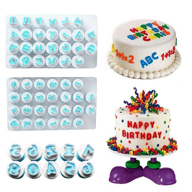 26 Alphabet Letter Number Fondant Cake Biscuit Baking Mould Cookie Cutters Mold